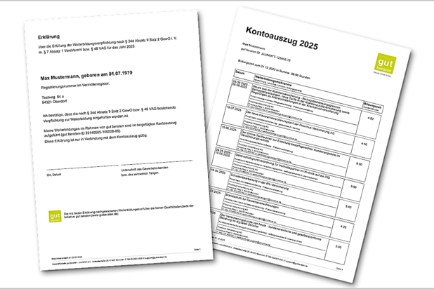 Weiterbildungsverpflichtung: Versand der Weiterbildungserklärungen für vertrieblich Tätige läuft bei uns